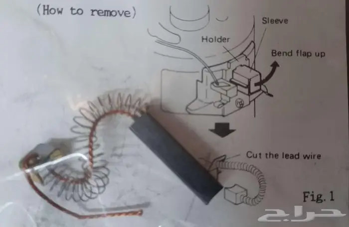 فحمات مكنسة سانيو SANYO carbon brush 2