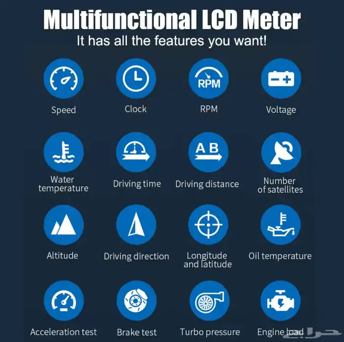 قيج رياضي عداد سرعه OBD2 3