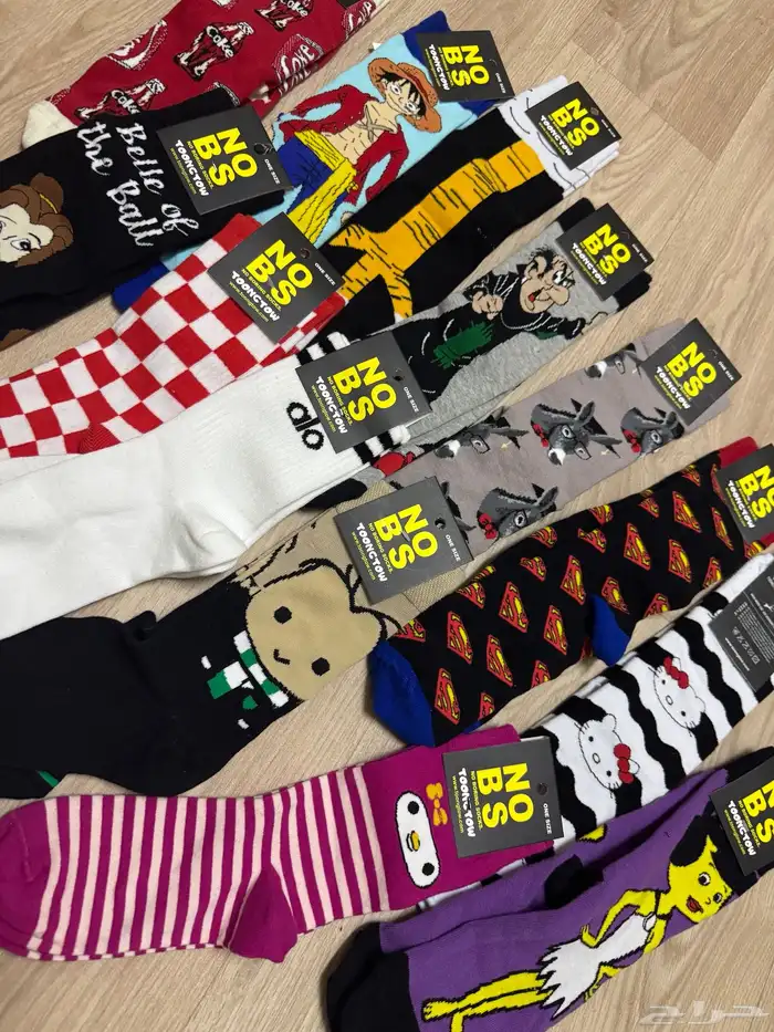 جوارب شراريب شخصيات كرتون ستتش فتيات القوة هيلوكيتي واكثر 1