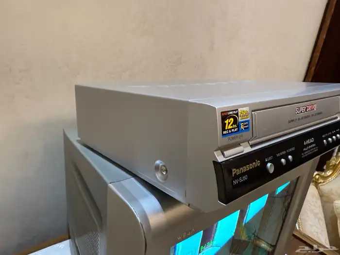 فديو باناسونيك جميع الانظمة VHS مع ريموت وكرتون 1