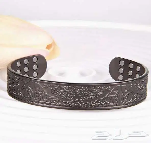 أساور وخواتم نحاسية ومعدنية بالمغناطيس رجالي 10