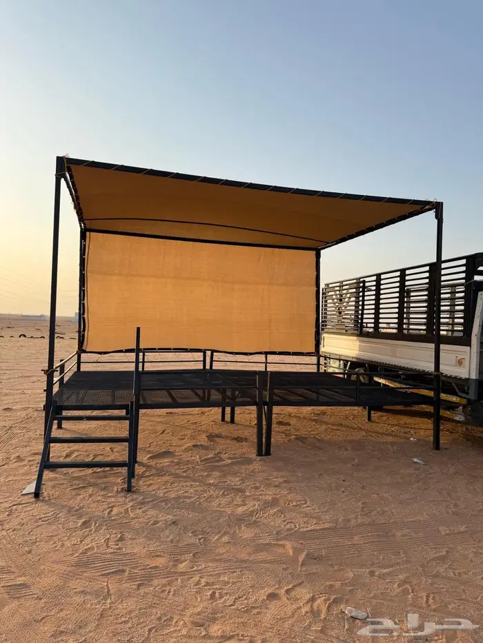 دكات حديد غرف خشب مظلات ابل 7