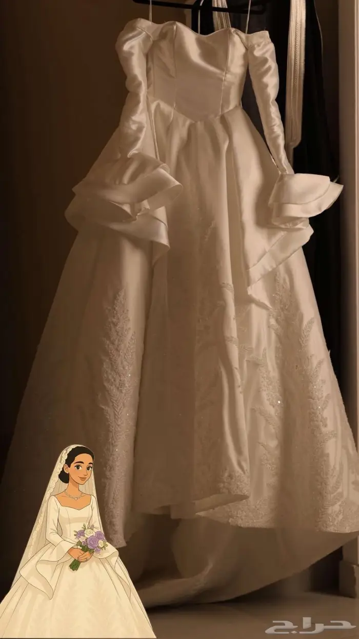 فستان عروسه مميز للايجار 0