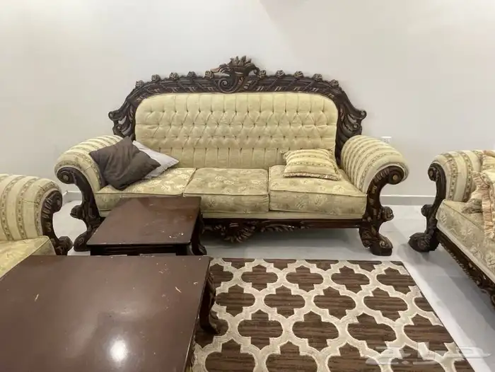 كنب خشب زان تميطي 4