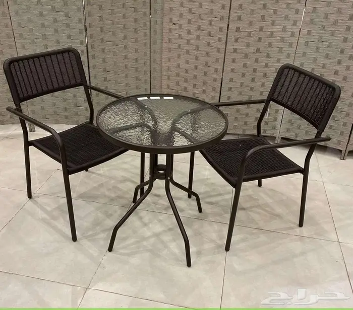 كرسيين وطاولة خارجي 8