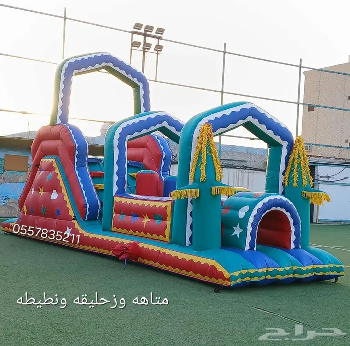 ايجار نطيطات ملعب صابوني زحليقه مائيه 2