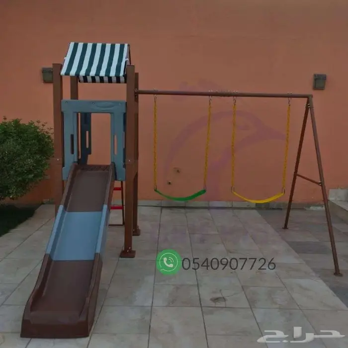 مجموعه العاب زحاليق ومراجيح للاطفال نطيطة العاب حدائق 4
