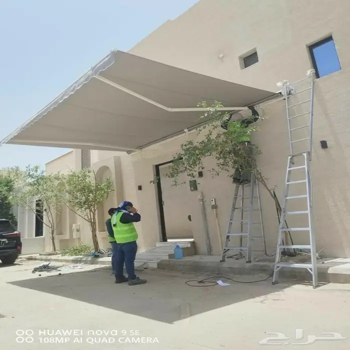 تركيب مظلات للسيارات كهربائية متحركة بالريموت 5