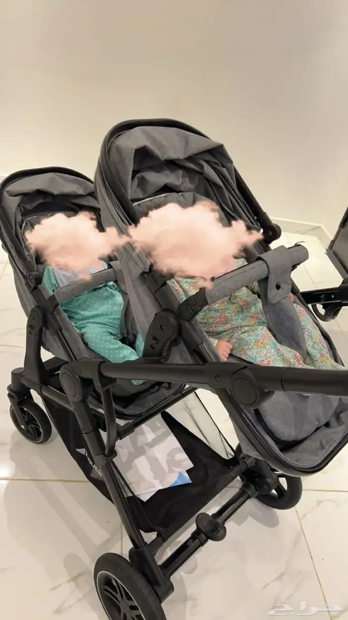 عربة اطفال توأم ماركة هوك 0