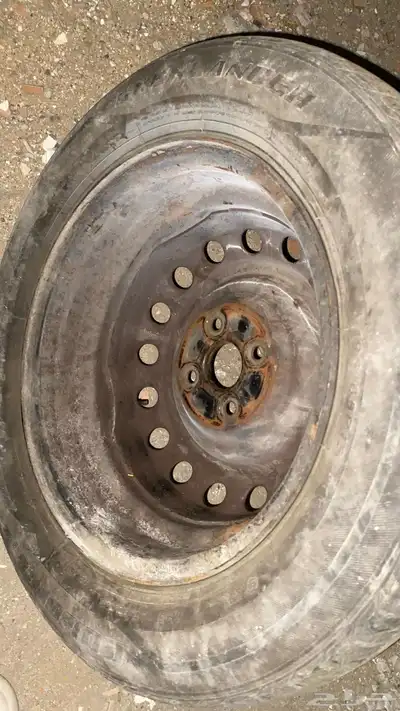 طاسه كفر مع جنط وشمعه اماميه وكشافين 9