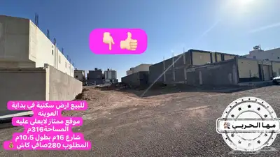 للبيع ارض سكنية في بداية العوينه ب270 الف موقع ممتاز 0