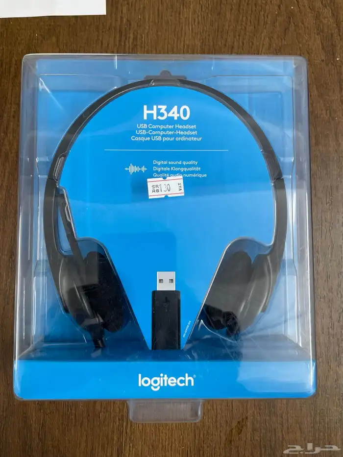 سماعة رأس للكمبيوتر لاسلكيه ماركة logitech لوجيتيك 0