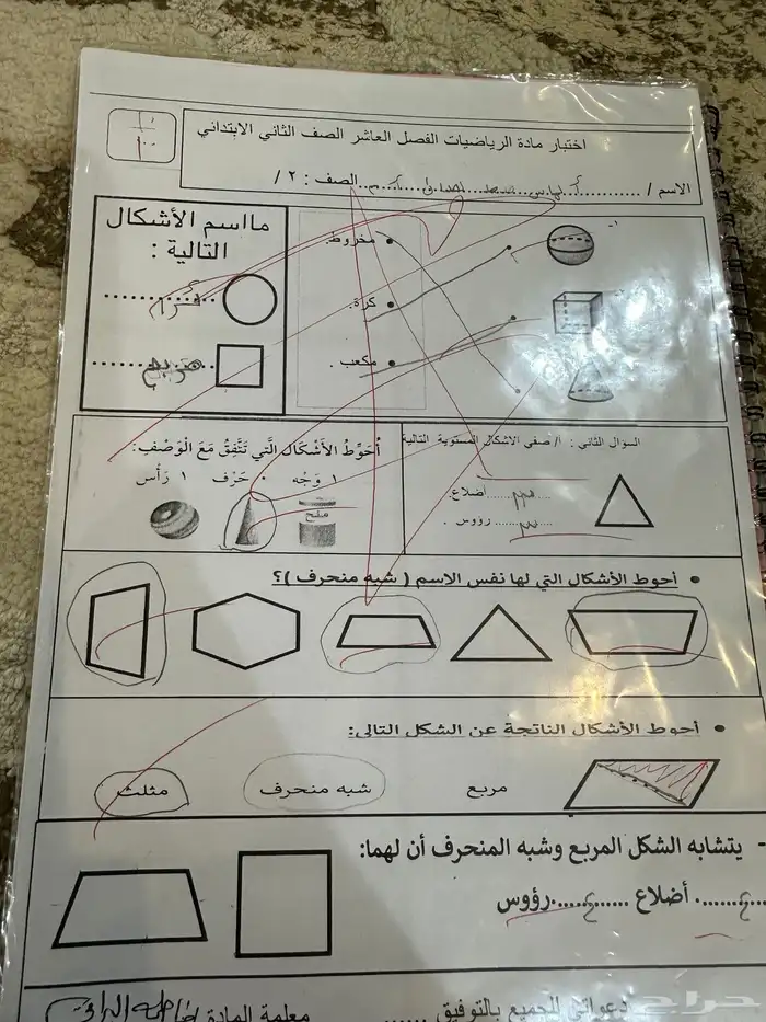 مدرسة خصوصي ابتدائي متوسط مسوية عرض للاختبارات النهائية 12