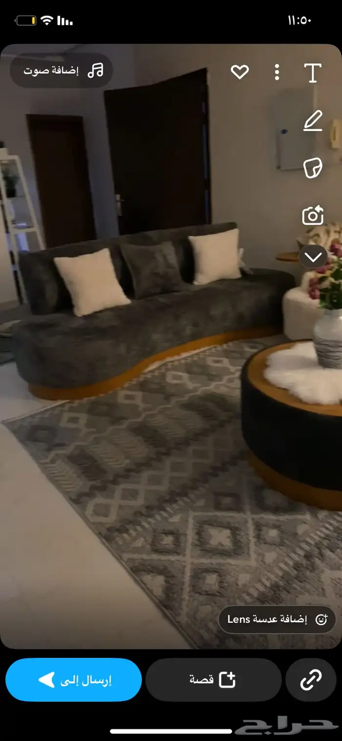 للبيع سبب البيع البيت ضيق عليها لنو في كرسيين اضافيه 6