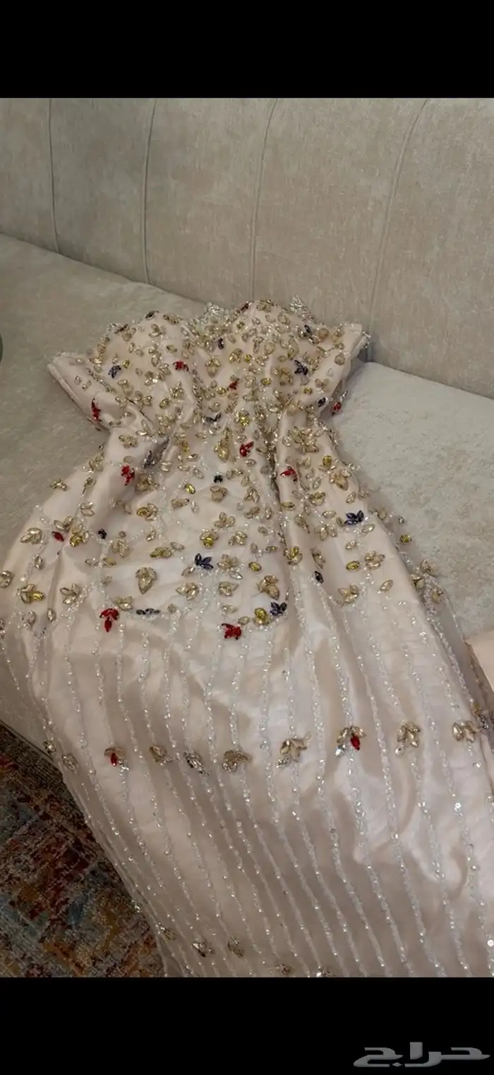 فستان سهرة فخمة بذيل امواج ينفصل تفصيل خاص مصمم ازياء نسائية 19