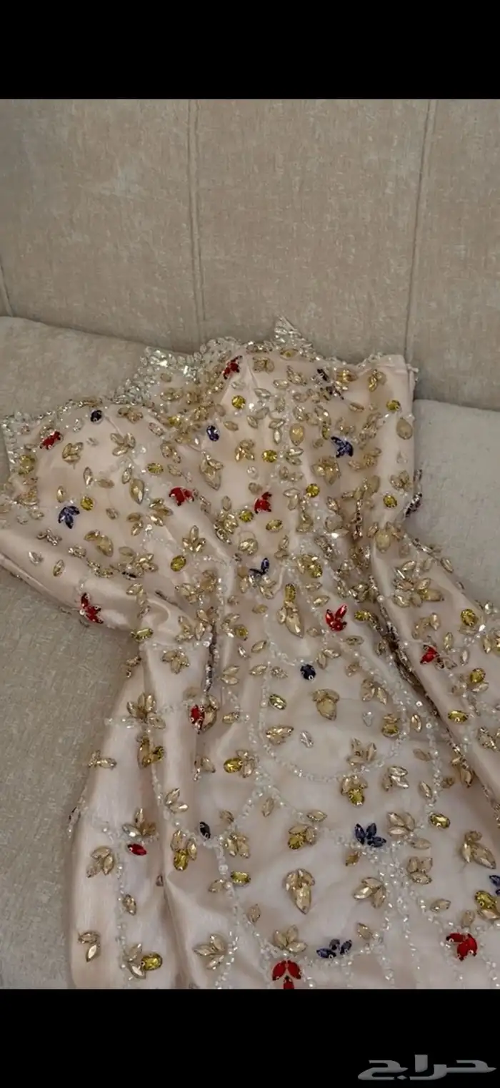 فستان سهرة فخمة بذيل امواج ينفصل تفصيل خاص مصمم ازياء نسائية 4