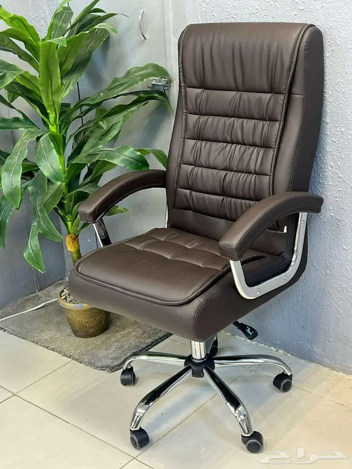 مكتب مدير طقم مودرن فخم مع كرسي جلد - التوصيل والتركيب مجاني 6
