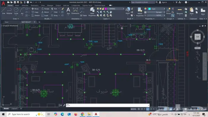 تصميم مخططات تنفيذية للمشاريع المختلفة (كهرباء -سباكة-تكييف) 3