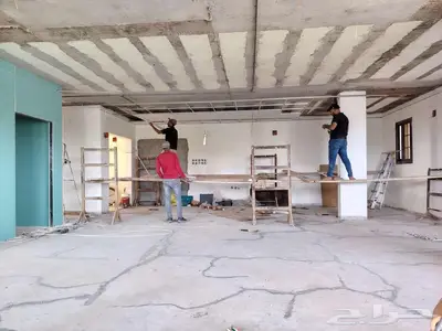 تنفيز اعمال جبس بورد سمنت بورد دهان 2
