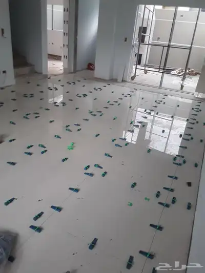 شغل معلم سرميك برسلان صبحه نضافا شغل ليزر جهاز حمام مسورات 9