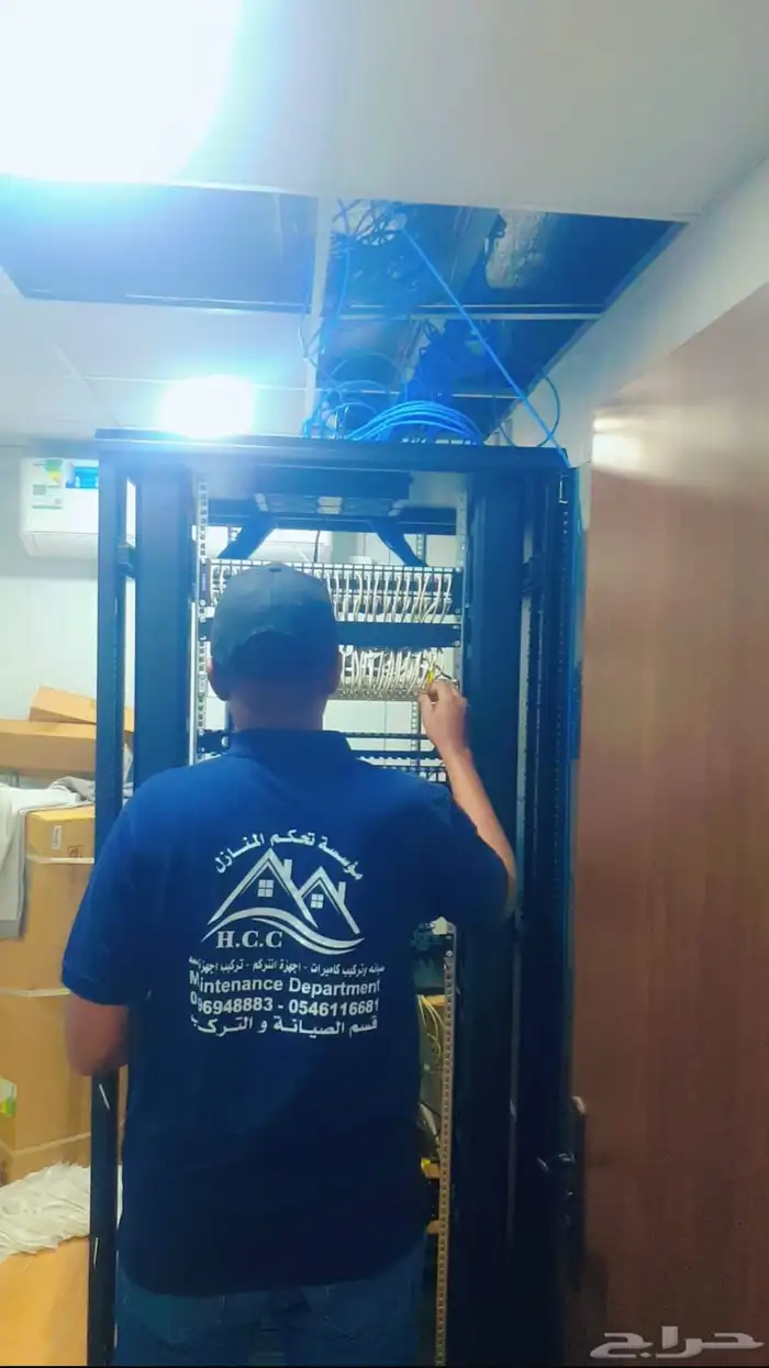 تركيب كاميرات المراقبة تمديد شبكات سنترالات انظمة البصمه 11