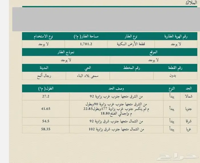 أرض تجاريه للبيع طريق رجال المع محايل موقع مميز 6