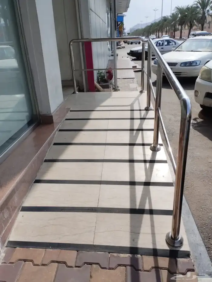 درابزين استيل مؤسسة زاوية لمسة 19