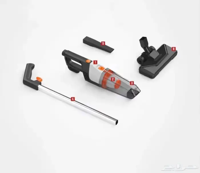 مكنسة محمولة سلكية بقوة 600 واط 3