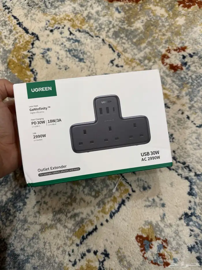 فيش جداري ثلاثي من شركة ugreen 1