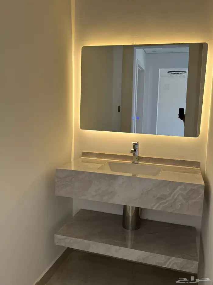 مغسله بديل رخام رمادي بيج 0