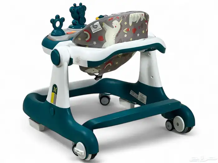 مشايه وتعليم مشي 2 في 1 مميز - مشاية مع حماية سقوط من الدرج 2