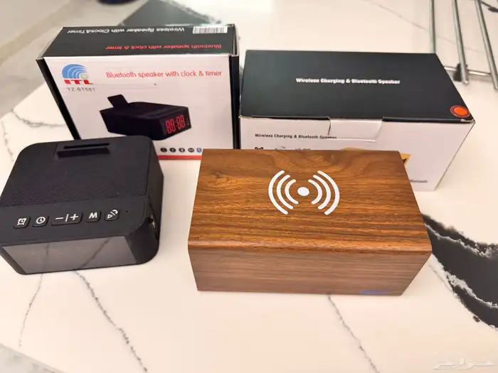 ساعة إلكترونيه وسماعه بلوتوث 0