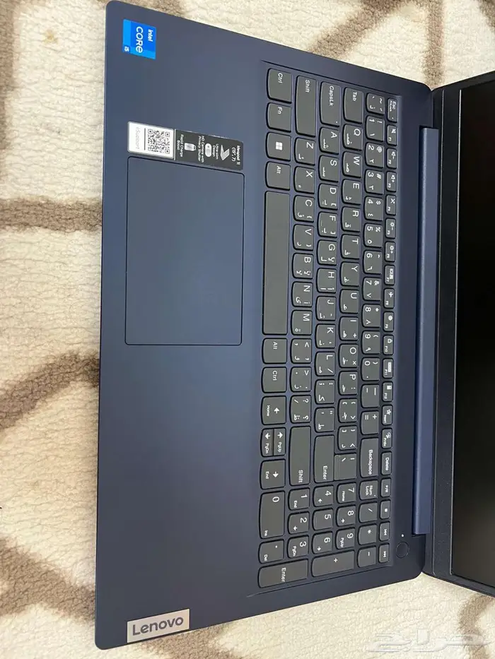 لابتوب Lenovo i5 الجيل12 شاشة FHD هاردسك SSD 9