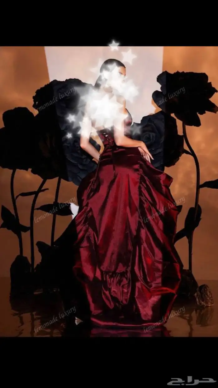 فستان احمر الى عنابي 0