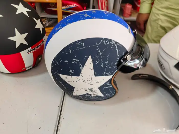 خوذه دباب ناريه للبيع. Motorcycle 2 helmet for sale. 1
