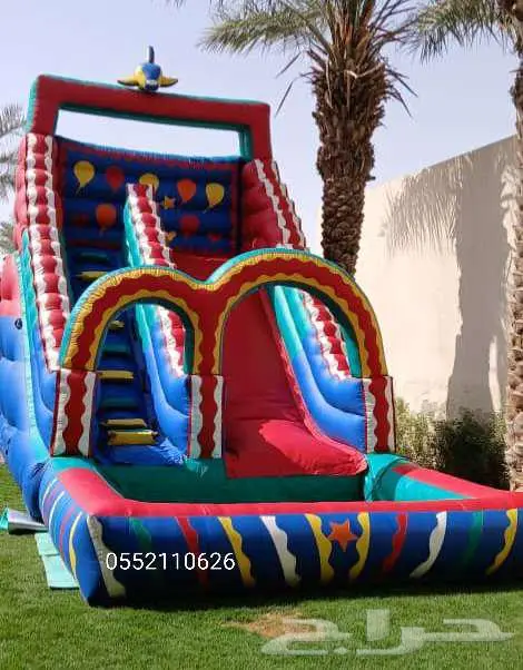 إيجار نطيطات زحليقه مائيه ملعب صابوني 3