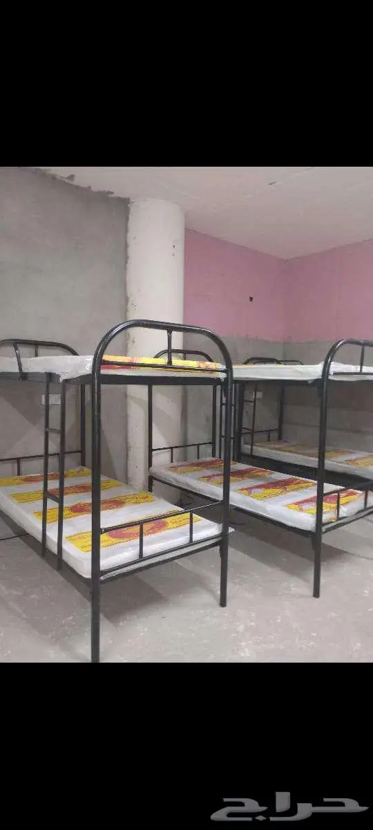 سراير حديد دورين ونفر مراتب ضغط 60 تجهيز سكن عمال جمله 0
