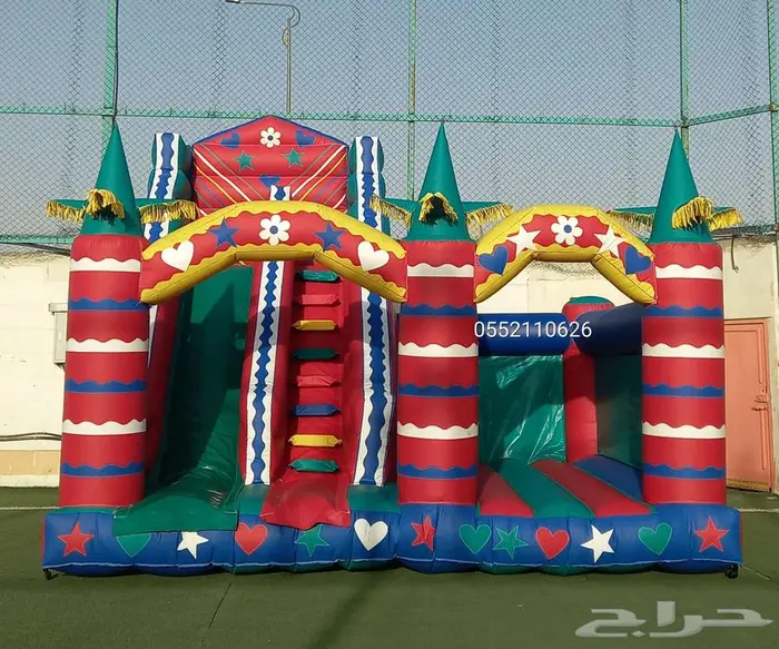 إيجار نطيطات زحليقه مائيه ملعب صابوني 2