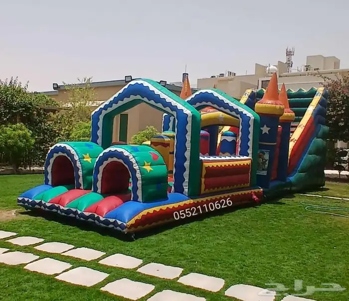 إيجار نطيطات زحليقه مائيه ملعب صابوني 0