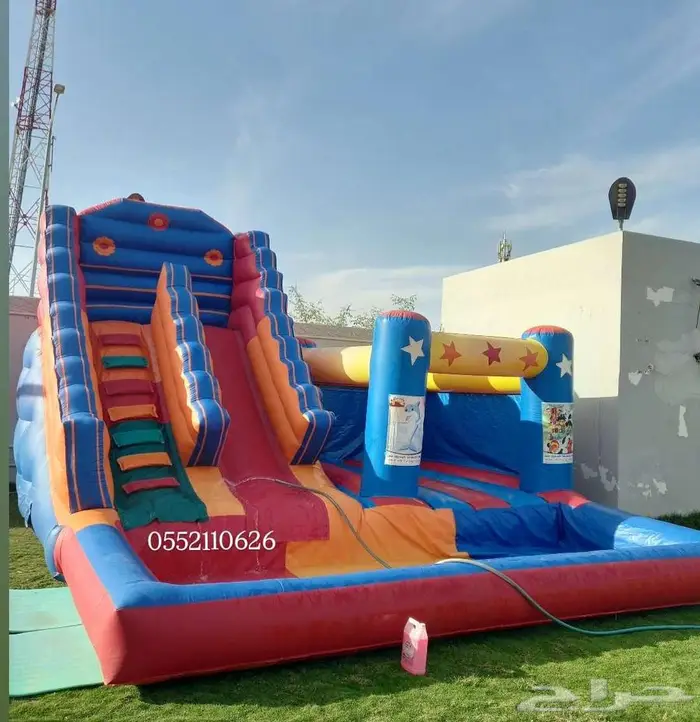 إيجار نطيطات زحليقه مائيه ملعب صابوني 6