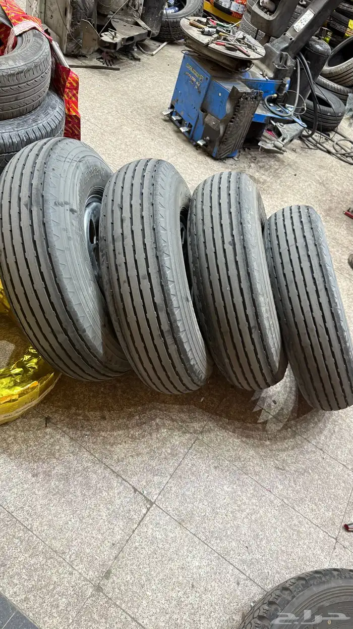 كفرات بالون ابو جمل جديد استخدام اسبوعين كفرات بدون جنوط 8