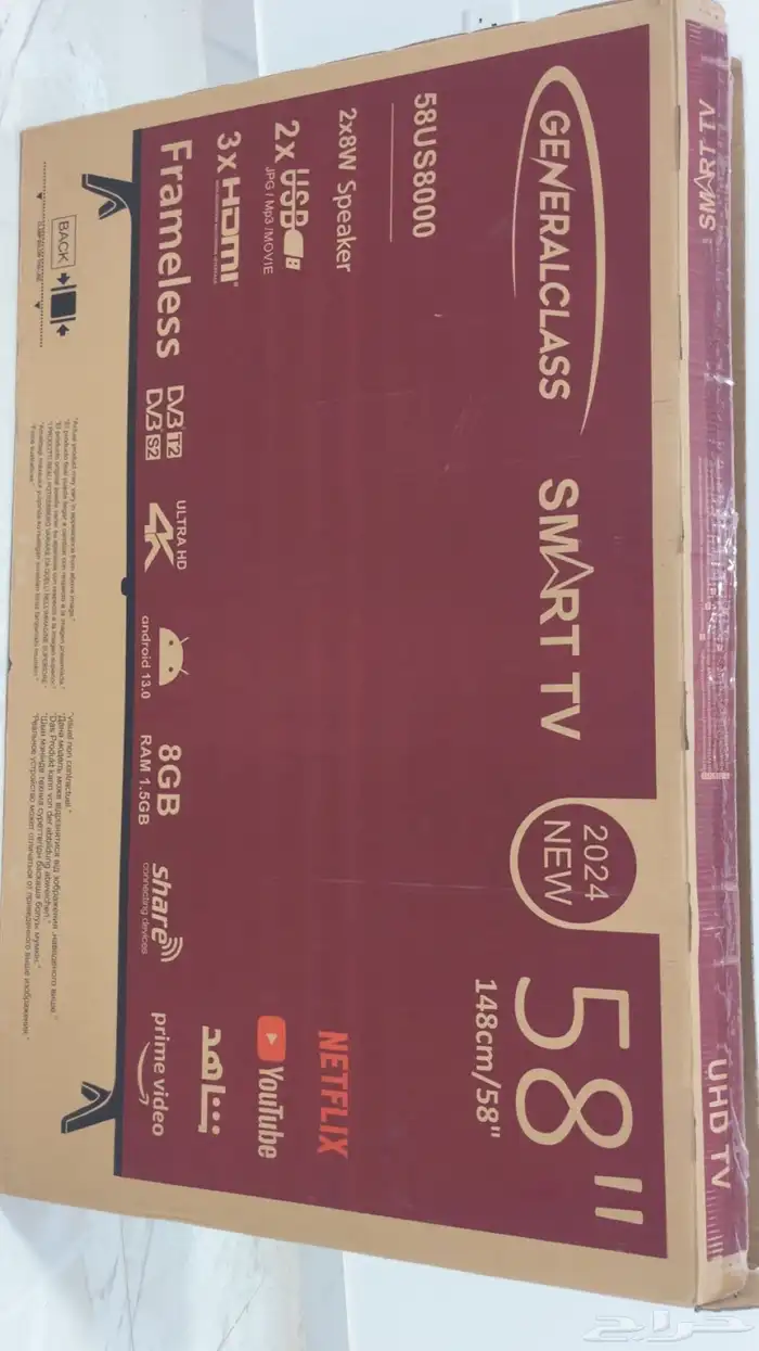 شاشه سمارات 4k نضيف جدا  58 بوصه 2