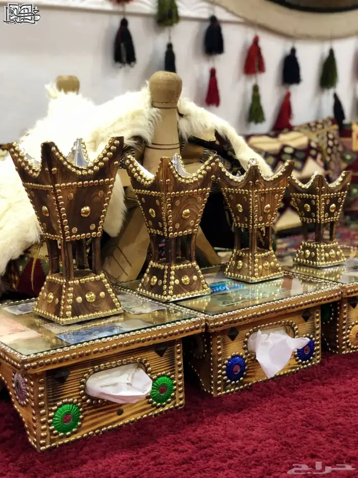 مباخر حائل نحت من خشب الأثل الطبيعي 8