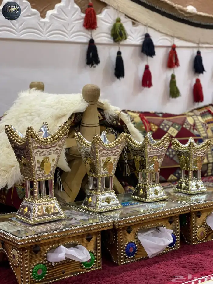 مباخر حائل نحت من خشب الأثل الطبيعي 4