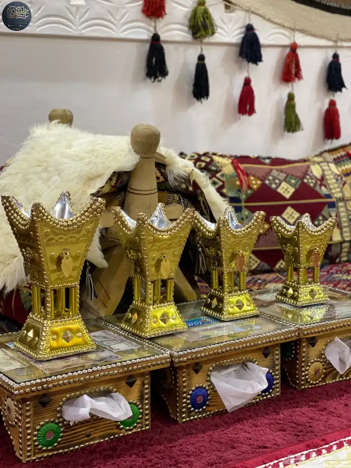 مباخر حائل نحت من خشب الأثل الطبيعي 2