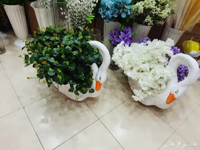 نوافير واحواض زرع فايبر 8