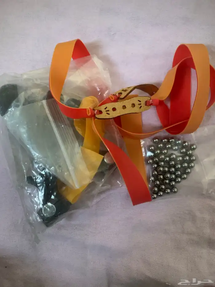 مقلاع صيد تيلسكوبي عالي الدقه-ليزر-نبيطه-نبيله-خرز معدني 16