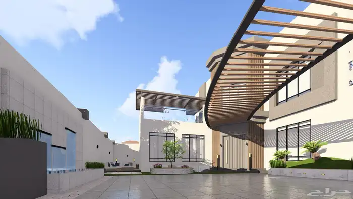 تصميم واجهات فلل 3D 16