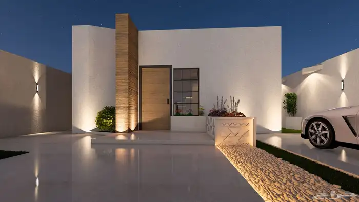 تصميم واجهات فلل 3D 8