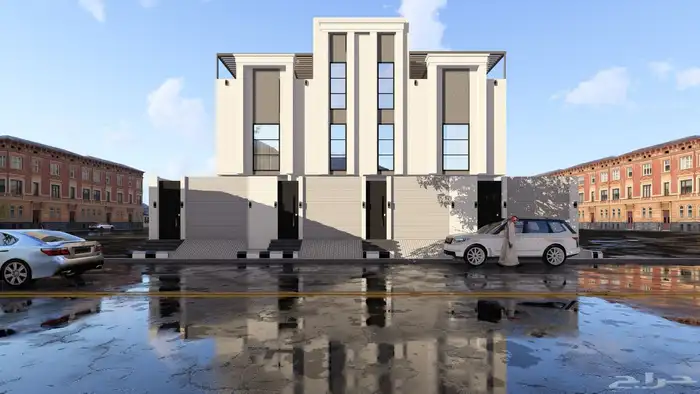 تصميم واجهات فلل 3D 22